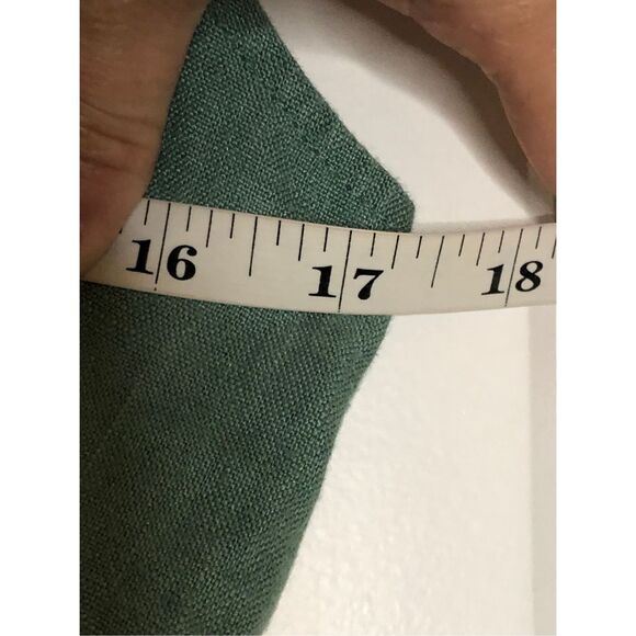 Madewell 100% Linen Gwen Crop Vest top size 8 boho in Sage Green festival neutra - Picture 9 of 10